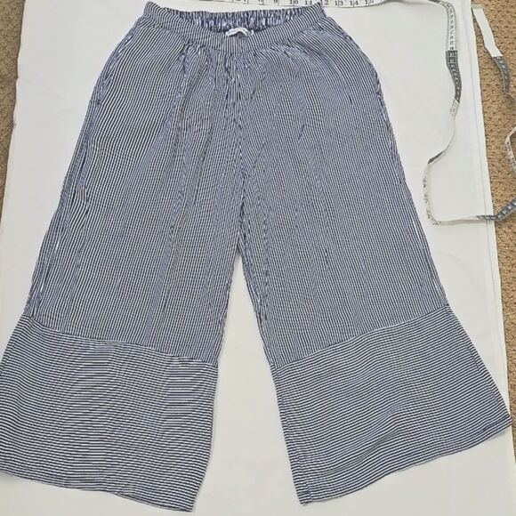 Faithfull The Brand Stripped, Cropped Pants Xs - Picture 2 of 7